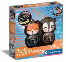 Crazy Chic Krazy Chic blizgučios nagų lako rinkinys mergaitėms, Mielos tigriukės