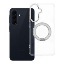 Transparent MagSafe-compatible case with ring stand for Samsung A57 frame