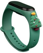 Fusion Accessories Xiaomi Mi Band 5/6 Green Xmas Christmas Tree 2
