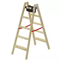 Hailo Double-sided ladder H77 ComfortLine / wooden / 2x5 steps
