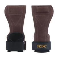 Cowhide Gym Gloves Grips Anti-Skid Weight Power Belt Lifting Pads Deadlift Workout Crossfit Fitness Palm Protection Training