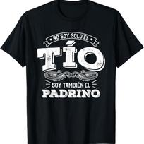 Vyriški marškinėliai krikštynoms su užrašu  Fun Christening For An Cle Godfather T-Shirt1 S juoda