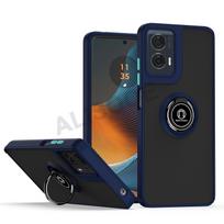 Shockproof Funda for Motorola Edge 50 Fusion 50 Pro Ultra 40 Neo Case Translucent Matte Ring Stand Protection Capa Cover Edge 50 Fusion tamsiai mėlyna spalva