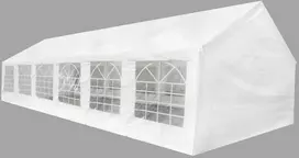 Proginė palapinė 12 x 6 m, balta