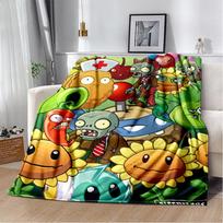 P-Plants vs. Z-Zombies Game Blanket Sofa Office Nap Peashooter Blanket Student Dormitory Bed Cover Customizable 75x90cm