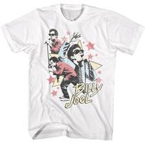 Billy Joel The Piano Man Live On Stage Collage Men's T Shirt Rock Music Merch Unisex T-Shirt S