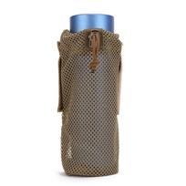 Mesh Water Bottle Sleeve Bag Oxford Cloth Sports Water Bottle Bag Foldable Mesh Kettle Pouch for Outdoor Hiking Mountaineering chaki