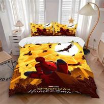 3pcs Spider-Man Homecoming 1 Cover+2 Pillowcases, Pillow Inserts Not Included, Machine Washable, All-Season Use, Teen and Adult Rooms115 135x200cm