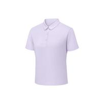 Skechers Basic Sports Series Quick-Dry Moisture-Wicking Breathable Solid Color Short Sleeve Polo Shirt Women tops P226W323-00FW M