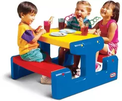 Little Tikes didelis mėlynas pikniko stalas vaikams