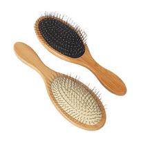 Bamboo Hair Brush for Hair Growth, Bamboo Bristles Detangling Hairbrush for Massaging Scalp, Home Use Comb with Ergonomic Handle ruda