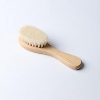 Natural Wooden Hair Brush Soft Goat Bristles Scalp Massage Anti Static Hairbrush