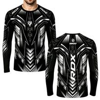 Long-Sleeve Compression Shirt for MMA Boxing Training, Quick-Dry & Breathable Fight Gear S