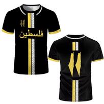 Palestinos Futbolo Džersio Marškinėliai Suaugusiems ir Vaikams Nauja Vasara Skaitmeninė Spauda Futbolo Uniformos Laisvalaikio Sportiniai Palestinos Vėliava Sporto Viršūnės XXS yellow