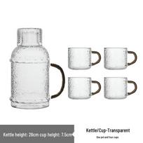 High-Borosilicate Glass Water Pitcher Set with Cups