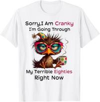 Sorry I Am Cranky I'm Going Through My Terrible Eighties T-Shirt S-5XL L2879 L