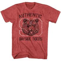 Saved By The Bell Authentic Bayside Tigers Logo 93 Jersey Men's T Shirt S