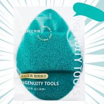 Soft Face Cleansing Sponge Puff Honeycomb Mesh Structure Glove Style Cleansing Puff Blackhead Removal Skin-friendly žalia