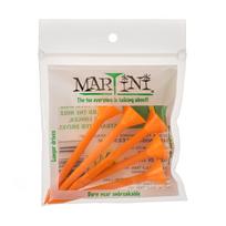(Martini Golfo Tee) Martini Golfo Žaidimo Vartikliai, Pagaminti iš Patvaraus Plastiko, 5 Count (1 Pack of 5) oranžinė