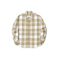 Li Ning Shirt Men's Seed Ketone Umber Ecru Plaid ASHT473-2 XL