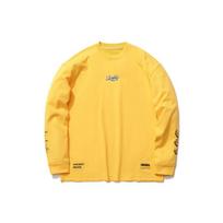 Li Ning Skateboard Sweatshirts Men's Yellow Crew Neck Moderate Regular AHSR033-4 XXL