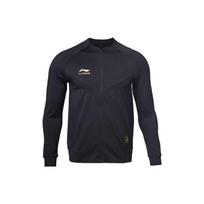 Li Ning Sweatshirts Men's Black Crew Neck Moderate Cardigan AWDR485-5 M