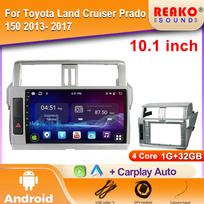 2K Android automobilio radijas Toyota Land Cruiser Prado 150 2013- 2017 Multimedia vaizdo grotuvas GPS 4G Carplay Autoradio 4 core 1GB+32GB carplay