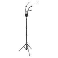 LED Video Lighting Kit with Adjustable Tripod Stand Phone Holder 3200K to 5600K Dimmable 3 Color UK Plug