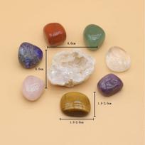 8 vnt./rinkinys, Reiki Gydymo Kristalų Urvo Ornamentas Dekoracija, Energijos Natūralaus Akmens Kvarco Brangakmeniai Namų Dekorui Juvelyrinių Dirbinių Kolekcija, Meditacijos Baldai Dovanos 8Pcs/Set įvairiaspalvis