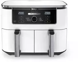 Gruzdintuvė Ninja AF400EU Baltas Double 9.5 L Stand-alone 2470 W Hot air fryer