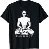 Mahavatar Babaji Guru Ascended Master Meditation T-Shirt S juoda
