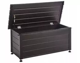Beliani CAMPALTO sodo dėžė, metalinė, 113 cm, 50 cm, tamsiai ruda