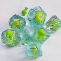 7Pcs Resin Dice Set Polyhedral Inline Animal D4 D6 D8 D10 D12 D20 Dices for DND RPG Board Game Tabletop Games