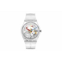 SWATCH Unisex Gent serijos skeletinis laikrodis SO28K100 SO28K100 Transparent Watch Case
