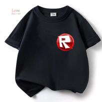Boys Game kid T-shirt Sports T-shirt Roblox Child Cartoon unisex Short sleeve Casual Street Harajuku Clothes 100