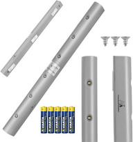 „Maclean“ 6 LED virtuvės šviestuvas po spintele, pailgas, su judesio jutikliu, 5xAAA, MCE123 + 5x „Varta R-03 LR03 AAA“ šarminės baterijos