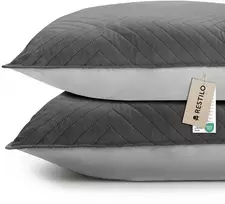 Pagalvės užvalkalas Sofa AmeliaHome 50 × 70 cm, pilkai sidabrinis, 2 vnt.