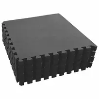 Baseino grindų kilimas 24 vnt. Juoda 8,64 ㎡ EVA puta