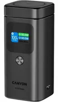 CANYON Qi2 magnetic power bank OnPower 150 15000mAh Aliuminio Dark pilkas