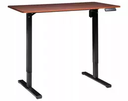 Beliani Elektra reguliuojamas rašomasis stalas TAVARES Ruda/juoda 120 cm 60 cm
