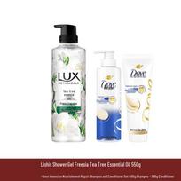 Lux Freesia Tea Tree Essential Oil Shower Gel Set