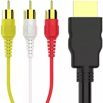 RTO Kabelis kabelis adapter przejściówka przewód 3x rca cinch hdmi 2.0 audio video 1,5m -e383