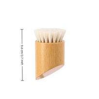 Manual Face Massager Cleansing Brush Soft Wool Bristle Wood Handle Portable for Daily Exfoliating Travel Use onesize