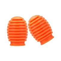 2Pcs 5A Drum Mute Weakened Sound Drumsticks Practice Tips Drumstick Head Sleeves  School Studio Orange Style A