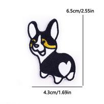 Cartoon Dinosaur Iron On Patches For Clothing Corgi Duck Embroidered Patches Cute Applique For Kid Clothing Backpack Craft Decor