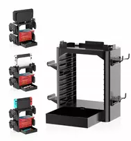 JYS organizatoriaus stovas, skirtas Nintendo Switch 2 NS2 OLED žaidimų pultams JYS-NS153B-V2, juodas (SB11526)