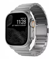 NOMAD titano dirželis – titano apyrankė „Apple Watch 46mm/49mm V3“ laikrodžiui (natūralios spalvos)