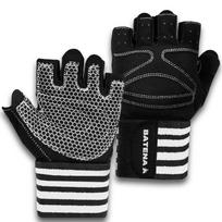 BATENA Training Gloves Wrist Wrap Muscle Training Power Grip M-XL L balta