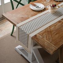 Rustic Burlap Woven Lace Table Runner Simple Modern Long Linen Tablecloth 30*50cm (placemat)