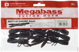 Megabass Worm Worm Genuine BOTTLE SHRIMP (4inch) Cinnamon Blue Flake 6 pieces mėlyna